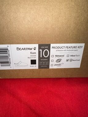 BearPaw Kam Women's Slip-On Shoe Box Label - Black